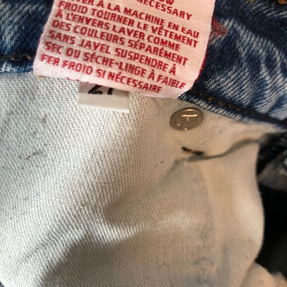 Revice Women's Wide Leg 5 Pocket Fashion L.A High Rise Denim Jeans Size 27x32 - Picture 9 of 9